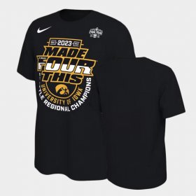 March Madness Iowa Hawkeyes Regional Champions Men's Black T-Shirt 184979-575