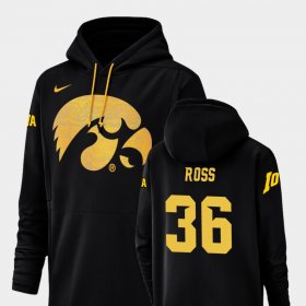 #36 Brady Ross Champ Drive Iowa Football Performance Mens Black Hoodie 536949-939