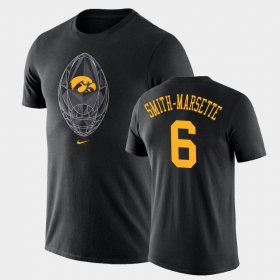#6 Ihmir Smith-Marsette Football Icon Hawkeyes Legend Men Black T-Shirt 392234-656