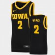 #2 Jack Nunge Basketball Swingman Iowa Basketball Dri-FIT Swingman Mens Black Jersey 395519-662