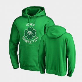 St. Patrick's Day Hawkeyes Luck Tradition Pullover Men's Kelly Green Hoodie 828258-882