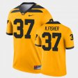 #37 Kyler Fisher Legend Iowa Hawkeyes Alternate Mens Gold Jersey 594590-654