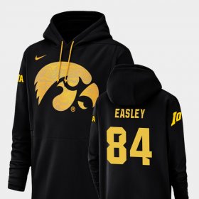 #84 Nick Easley Champ Drive Hawkeyes Football Performance Men's Black Hoodie 832439-181