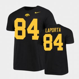 #84 Sam LaPorta Retro Alumni Hawkeyes Alumni Name & Number Men Black T-Shirt 708332-708