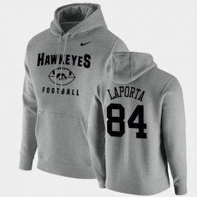 #84 Sam LaPorta Oopty Oop Iowa Hawkeyes Football Pullover Men Gray Hoodie 263368-433