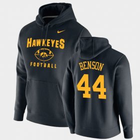 #44 Seth Benson Oopty Oop Iowa Football Pullover Men's Black Hoodie 128698-281