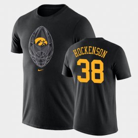 #38 T.J. Hockenson Football Icon Iowa Hawkeyes Legend Men Black T-Shirt 876595-464