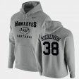 #38 T.J. Hockenson Oopty Oop University of Iowa Football Pullover Men Gray Hoodie 542595-498
